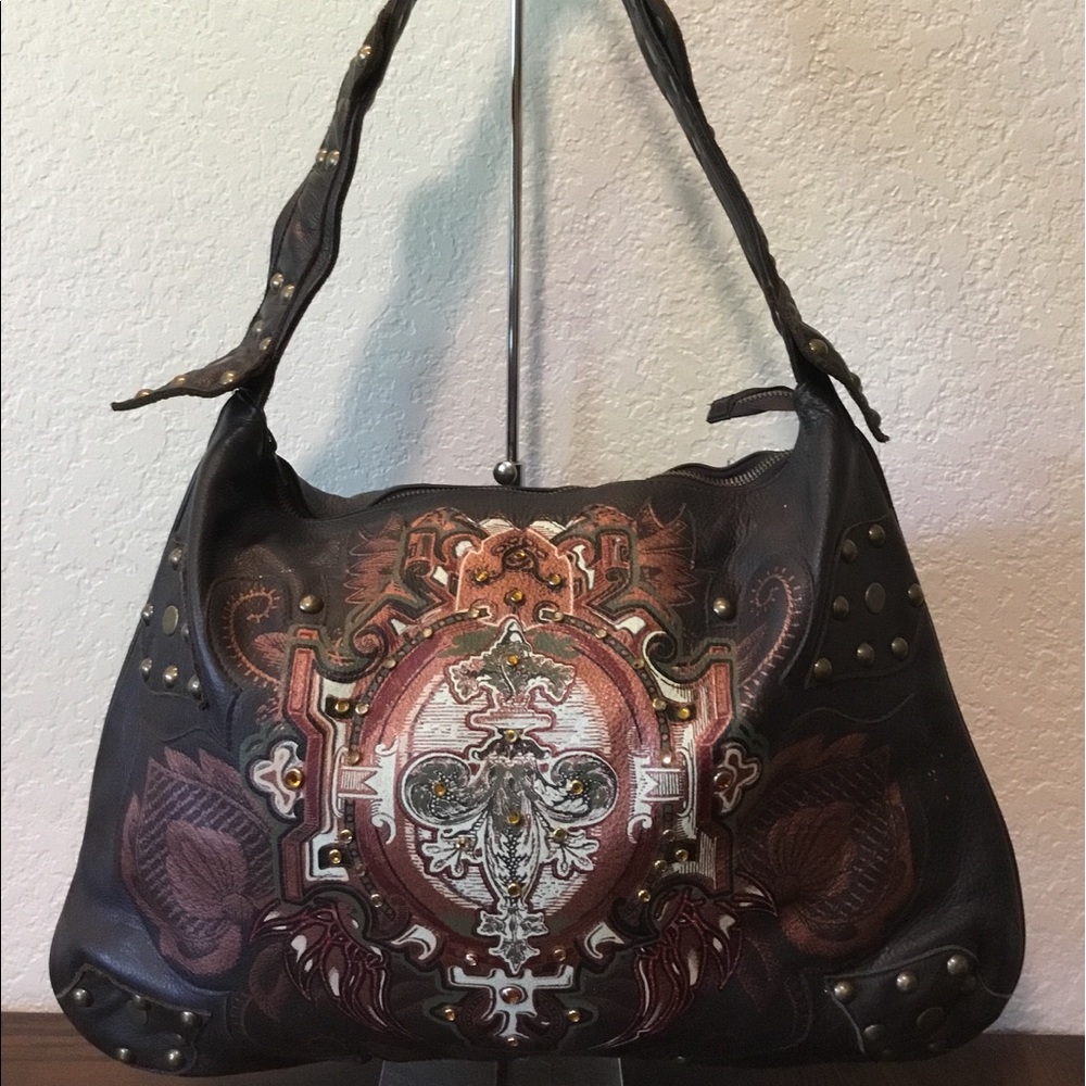 WILD HEART Leather Studded Bag Purse